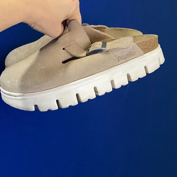 Papillio Birkenstock Cream Sole Clogs - Picture 5 of 7